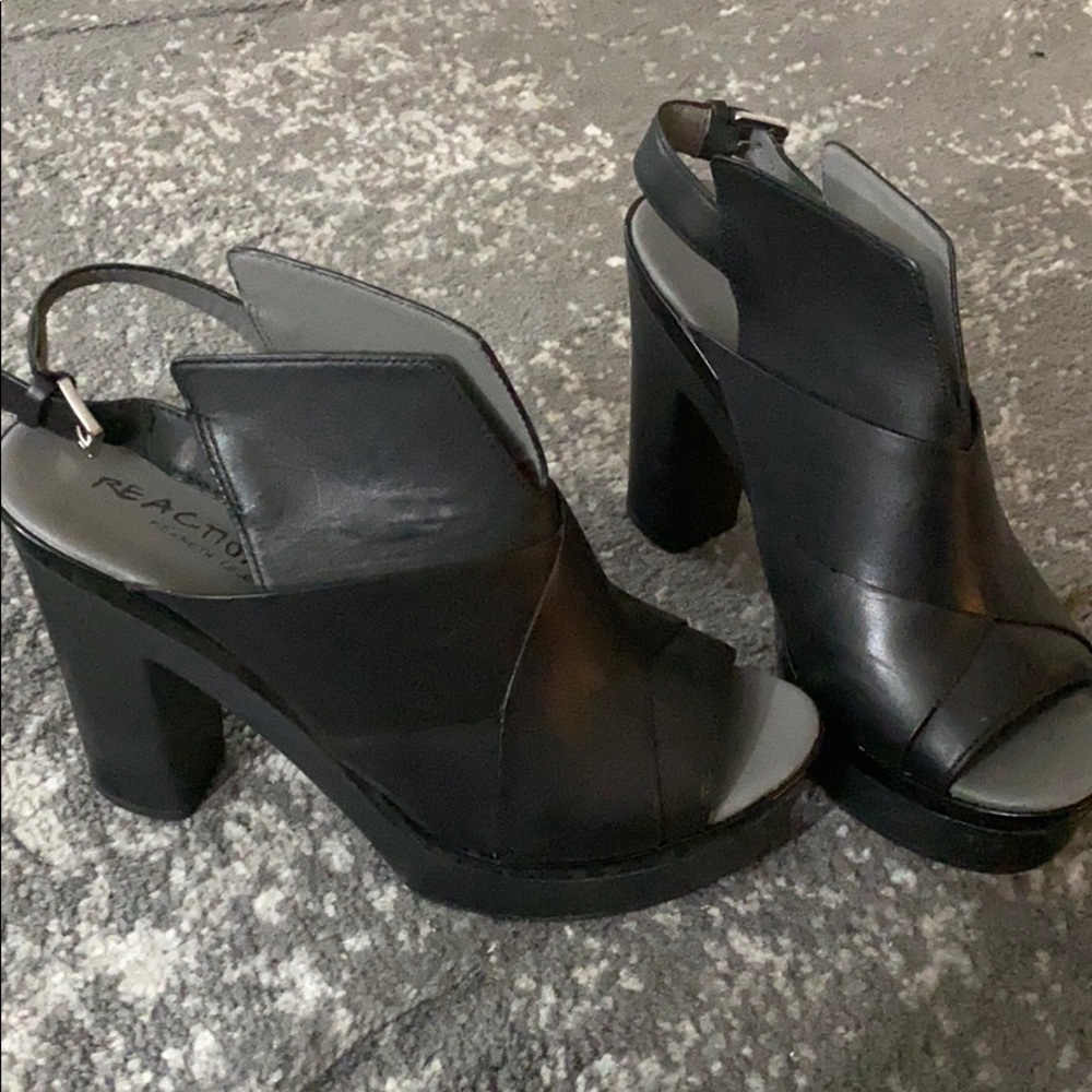 Awesome chunky sandals. High heel, never worn!